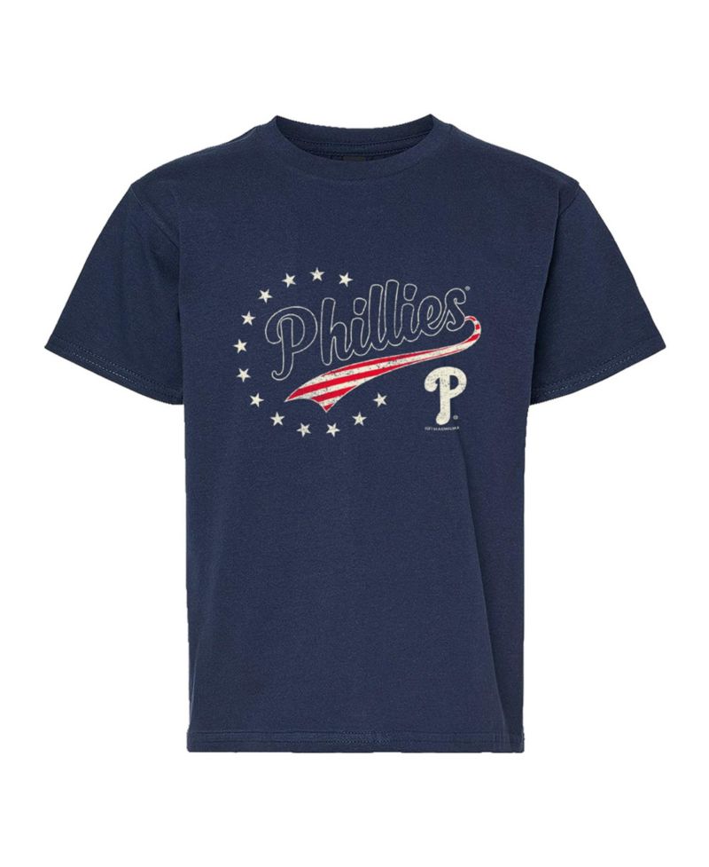 Big Boys and Girls Navy Philadelphia Phillies Americana T-Shirt