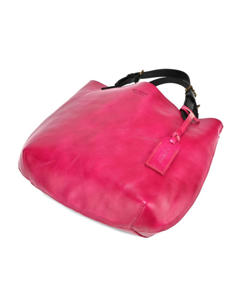 Dip Dye Mini Leather Crossbody Tote Bag