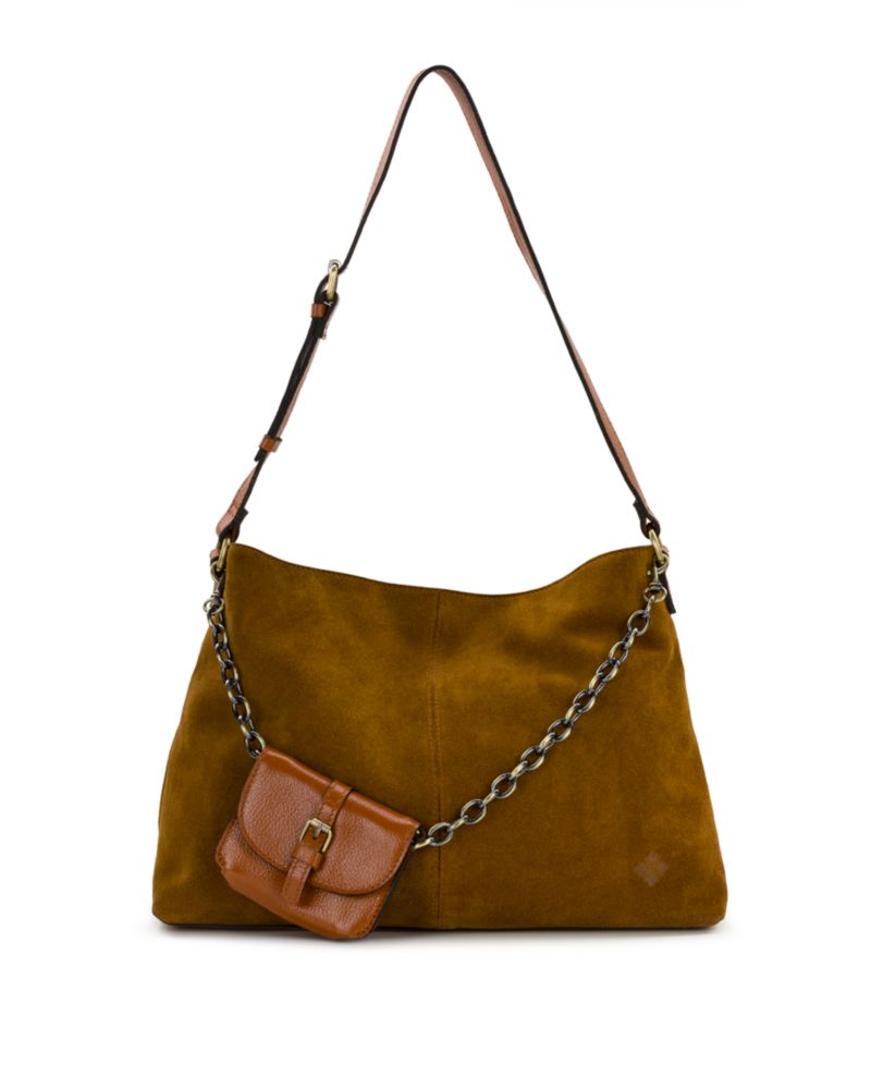Liora Large Suede Slouchy Tote Handbag