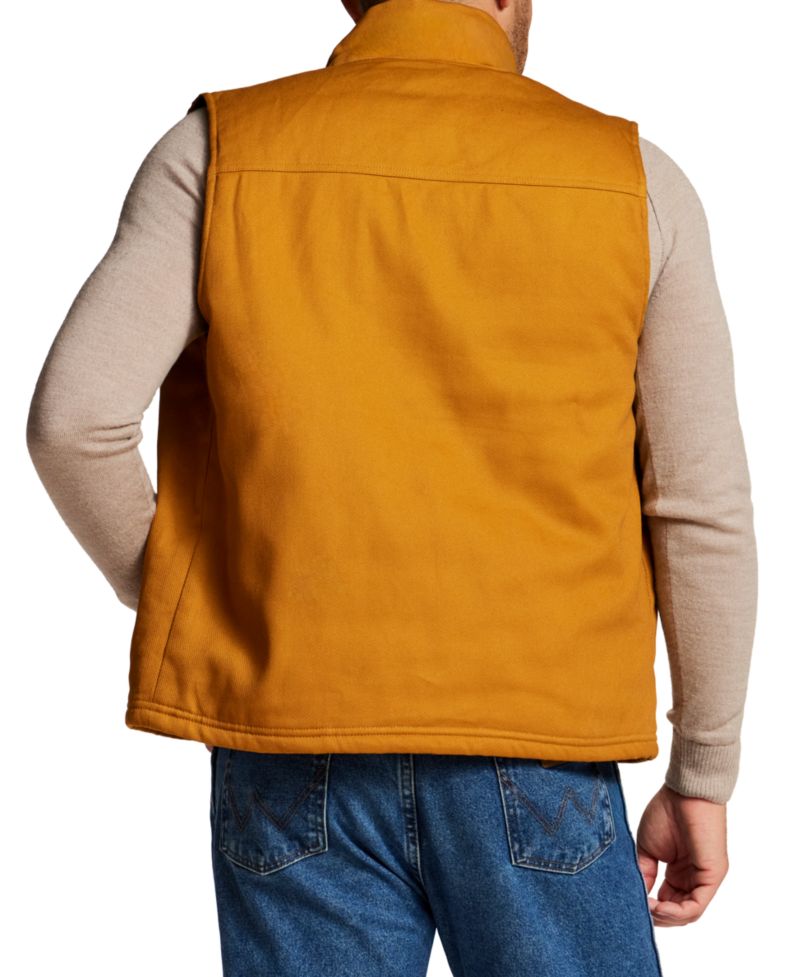 Men's Plaid Flannel Canvas Vest
