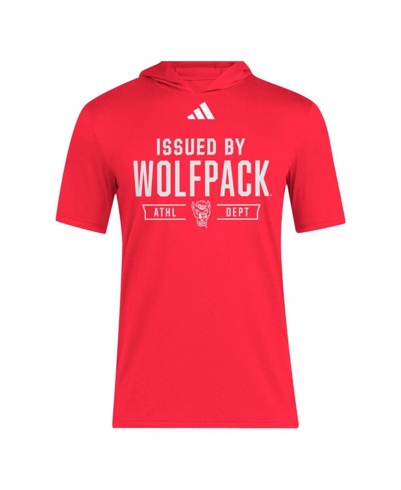 Men's Red NC State Wolfpack 2025 AREOREADY Sideline Training Hooded T-Shirt