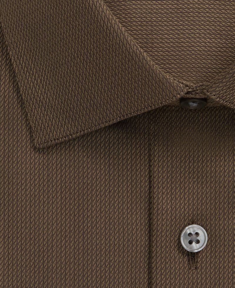 Men's Slim-Fit Wrinkle-Free Stretch Cotton-Blend Dress Shirt