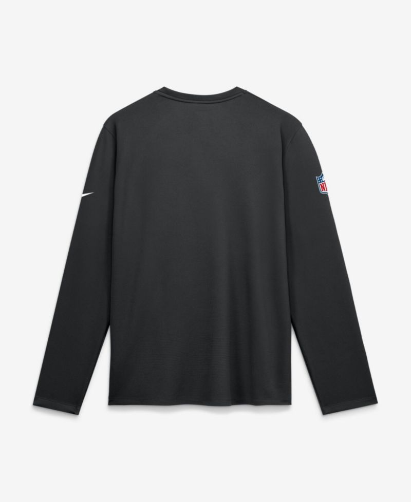 Men's Black New Orleans Saints Sideline Coaches UV Dri-FIT Long Sleeve T-Shirt