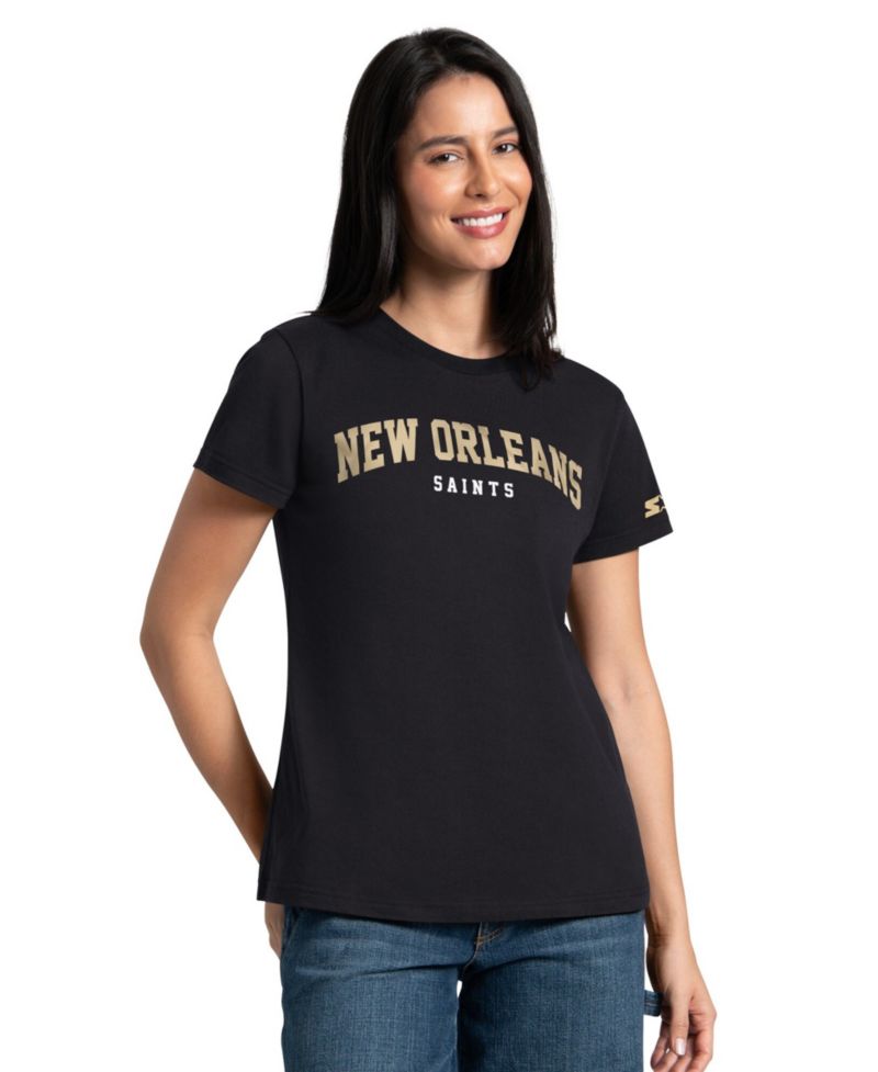 Women's 2-Piece Black/Vegas Gold New Orleans Saints T-Shirt Combo Pack
