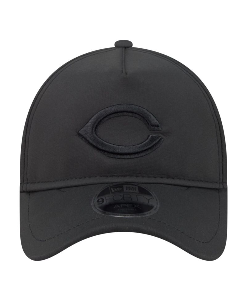 Men's Black Cincinnati Reds Injection Apex 9FORTY Adjustable Hat