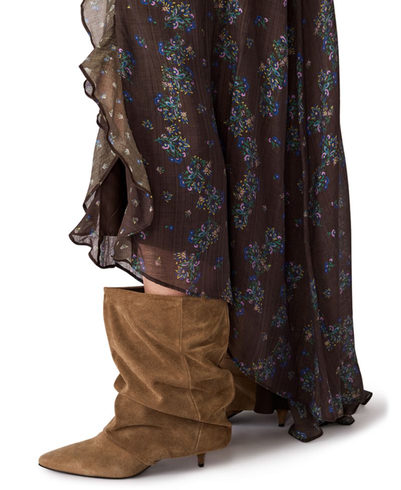Women's Roselyn Floral Ruffle High-Low Dress