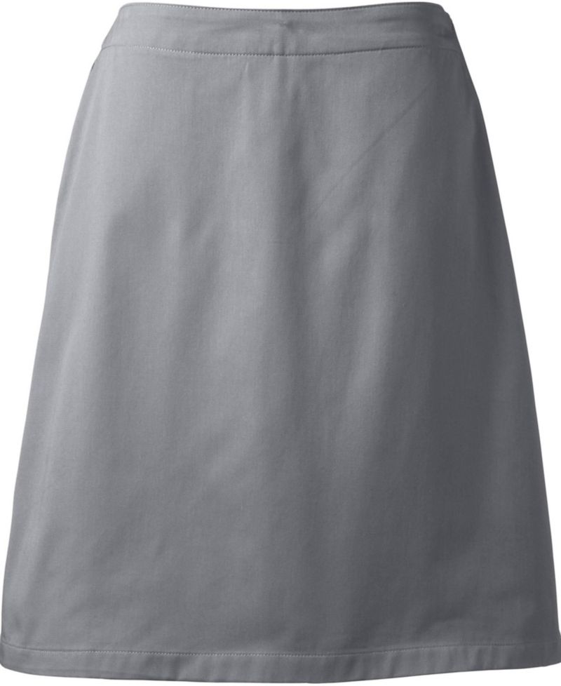 Plus Size Blend Chino Skort Top of Knee