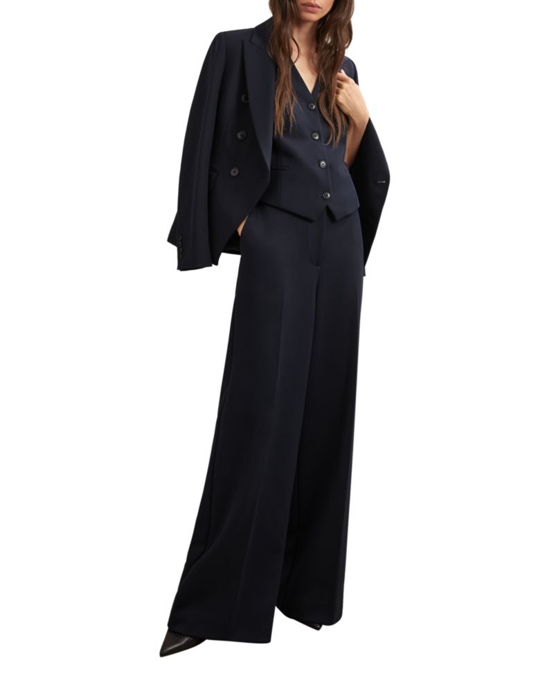 Women's Gabi Tailored Single-Breasted Twill Waistcoat