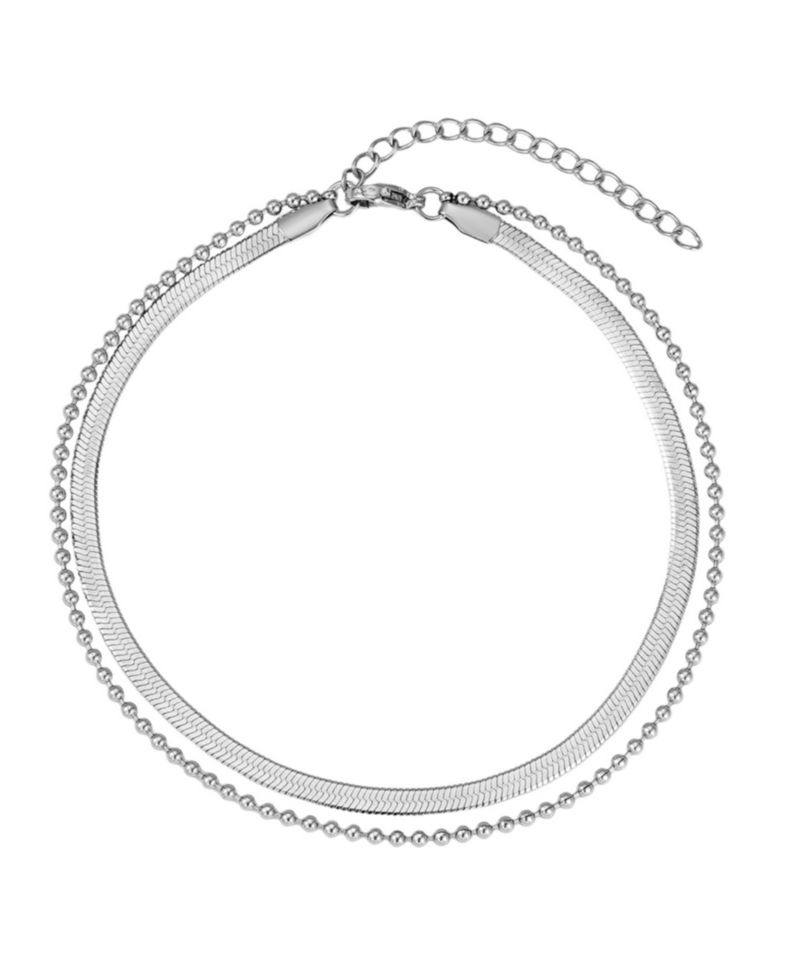 Tarnish Resistant Silver Layered Anklet