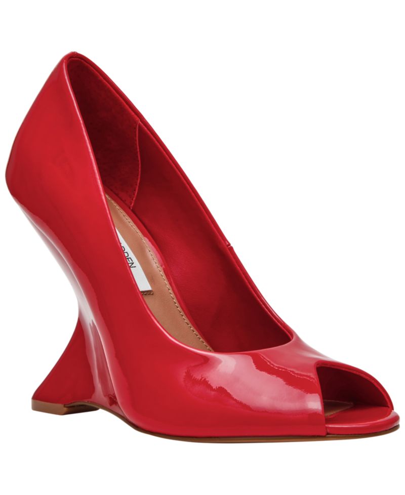 Women's Palmetto High Peep Sculpted Wedge Pumps