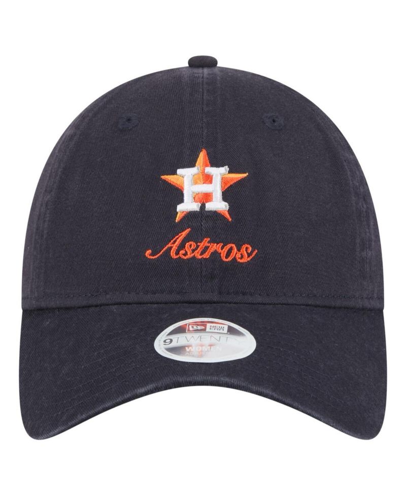 Women's Navy Houston Astros Preppy Team 9TWENTY Adjustable Hat