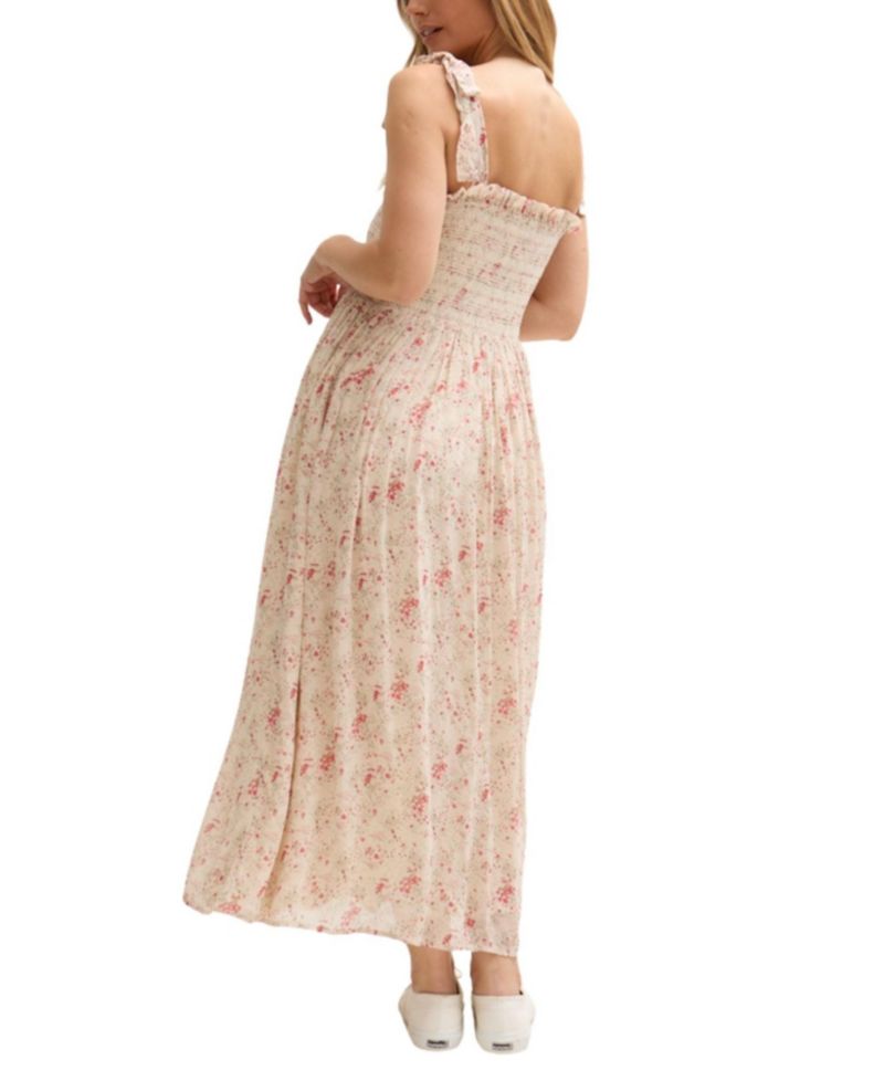 Women's Annie Smocked Print Maxi Dress