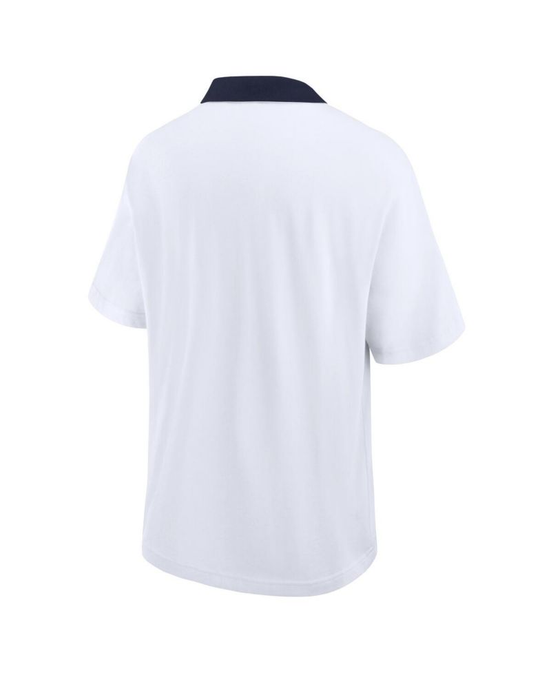 Men's White Michigan Wolverines Jersey Polo Shirt
