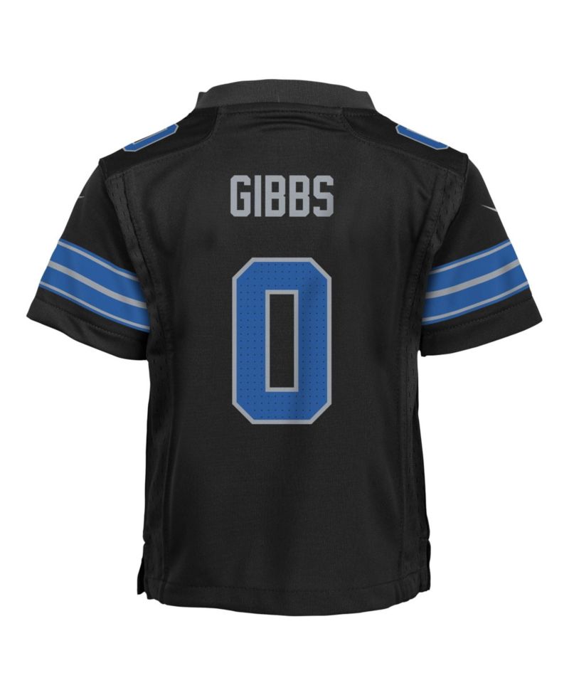 Preschool Jahmyr Gibbs Black Detroit Lions Alternate Game Jersey