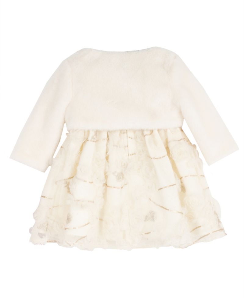 Baby Girls' Floral-Print Fit & Flare Dress and Jacket, 2-Piece Set