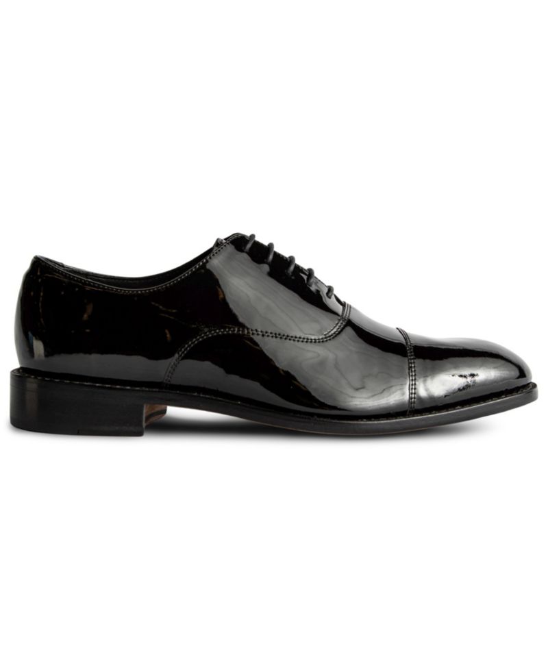 Men's Clinton Tux Cap-Toe Oxford Leather Dress Shoes
