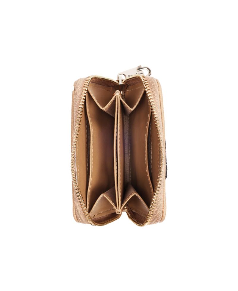 Horseshoe Plaque Mini Zip-Around Wallet