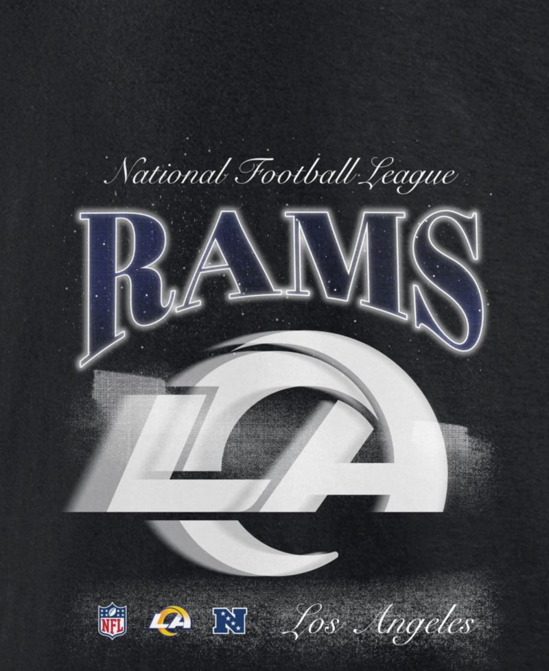 Men's Black Los Angeles Rams Nightfall Long Sleeve Fleece Hoodie