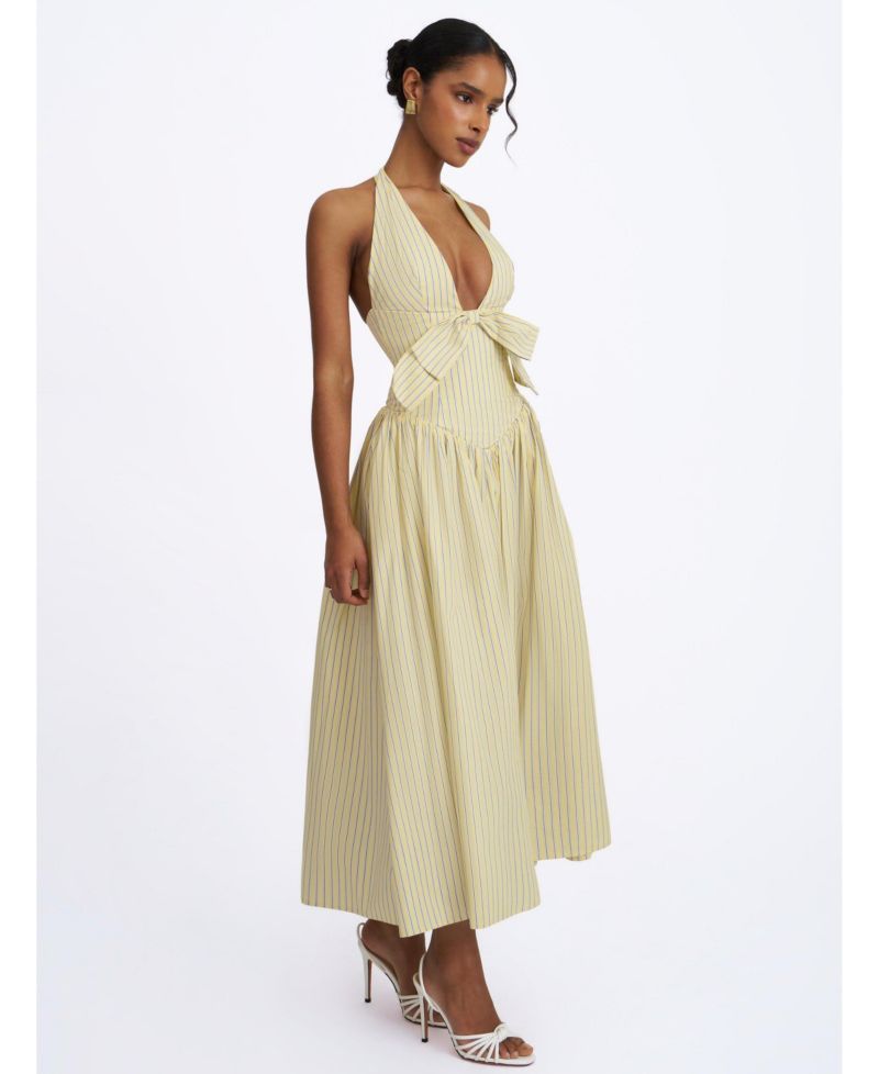 Women's Talise Plunging-Halter Maxi Dress