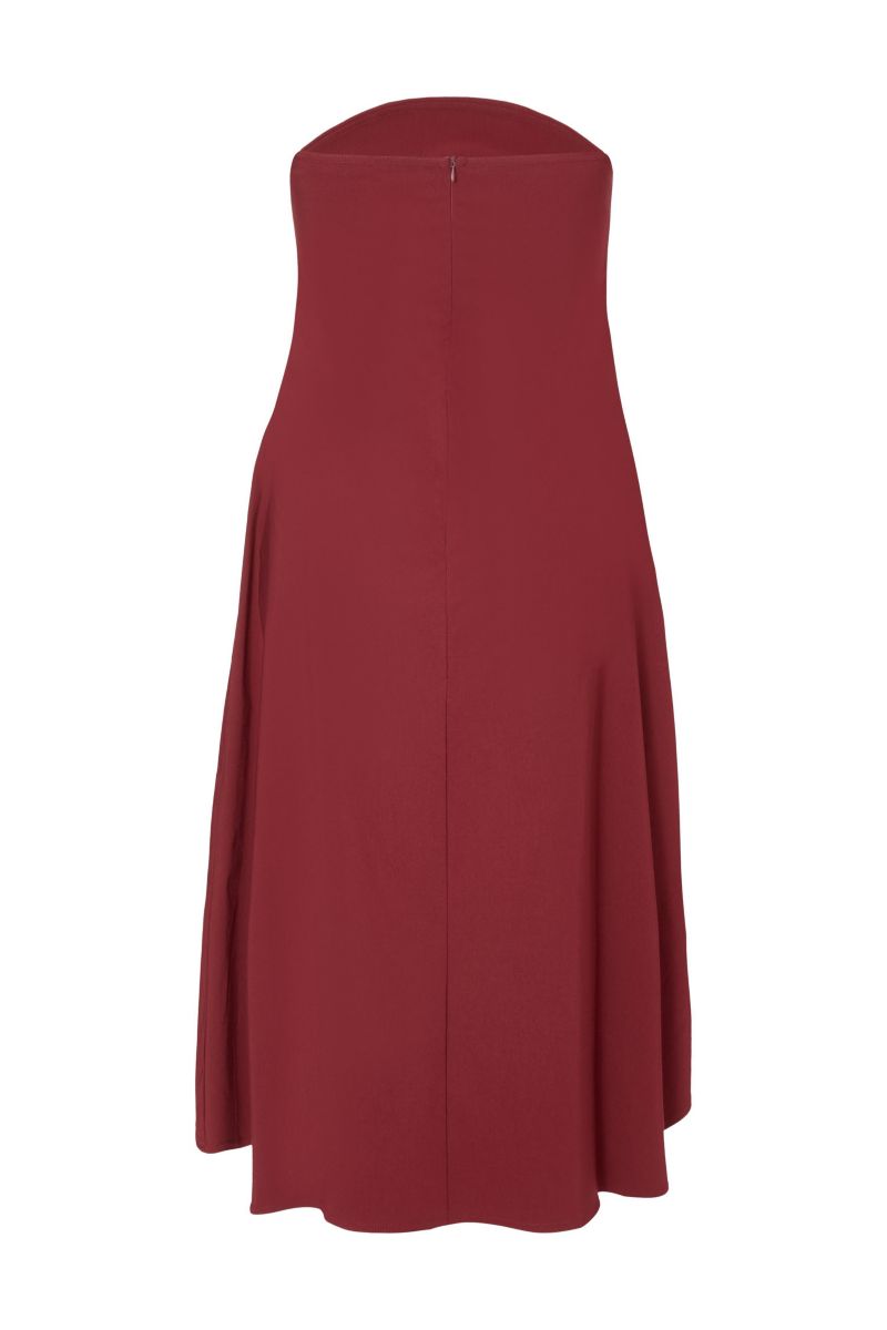 Plus Size Bengaline Bandeau Midi Dress