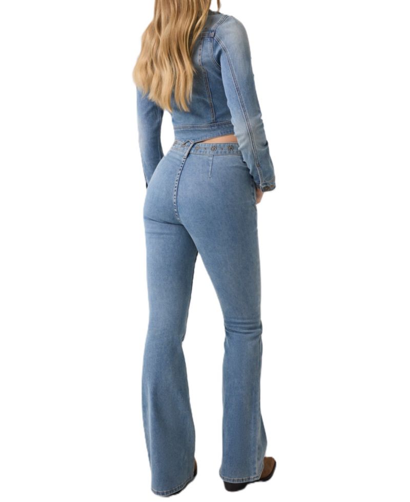 Women's Belle High-Rise Flare Stretch Jeans