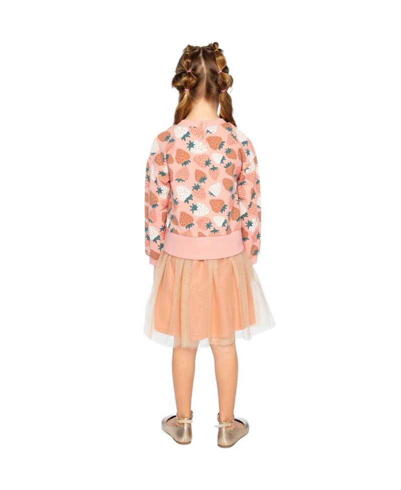 Big Girls (6-12) Bi-Material Dress