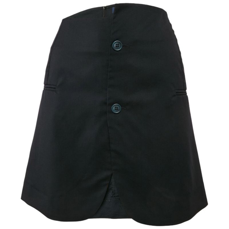Women's Navy Blue Gabardine Mini Skirt