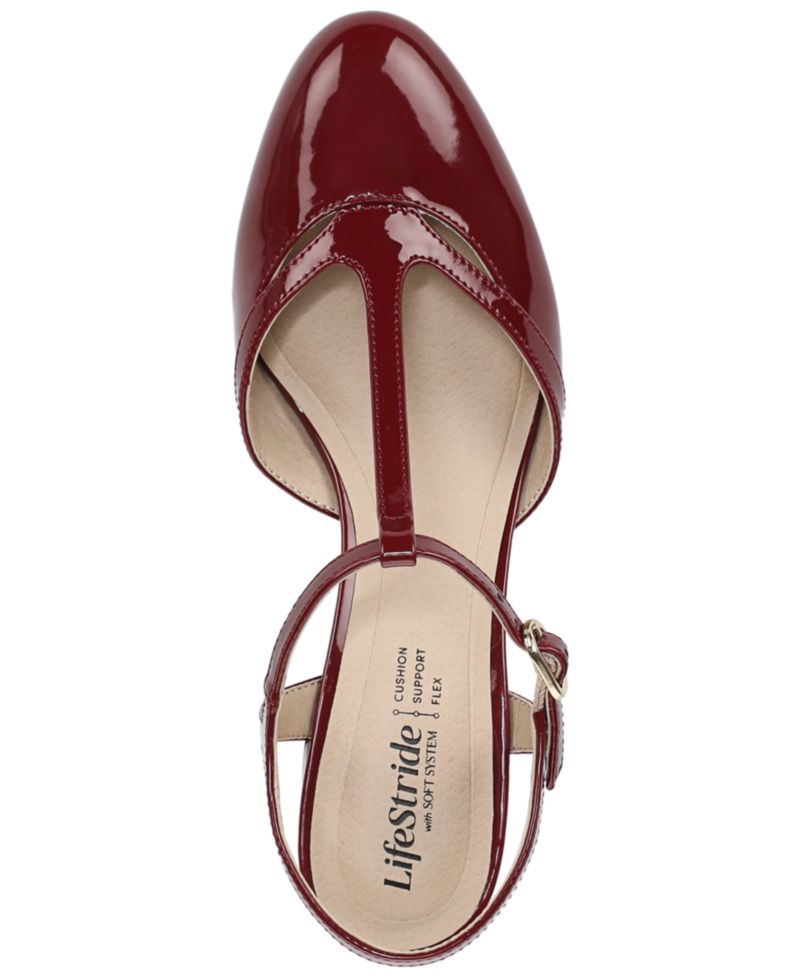 Women's Toni T-Strap Pointed Toe Pumps
