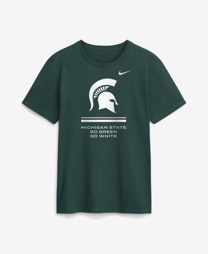 Men's Michigan State Spartans Michigan State Sideline Crewneck T-Shirt