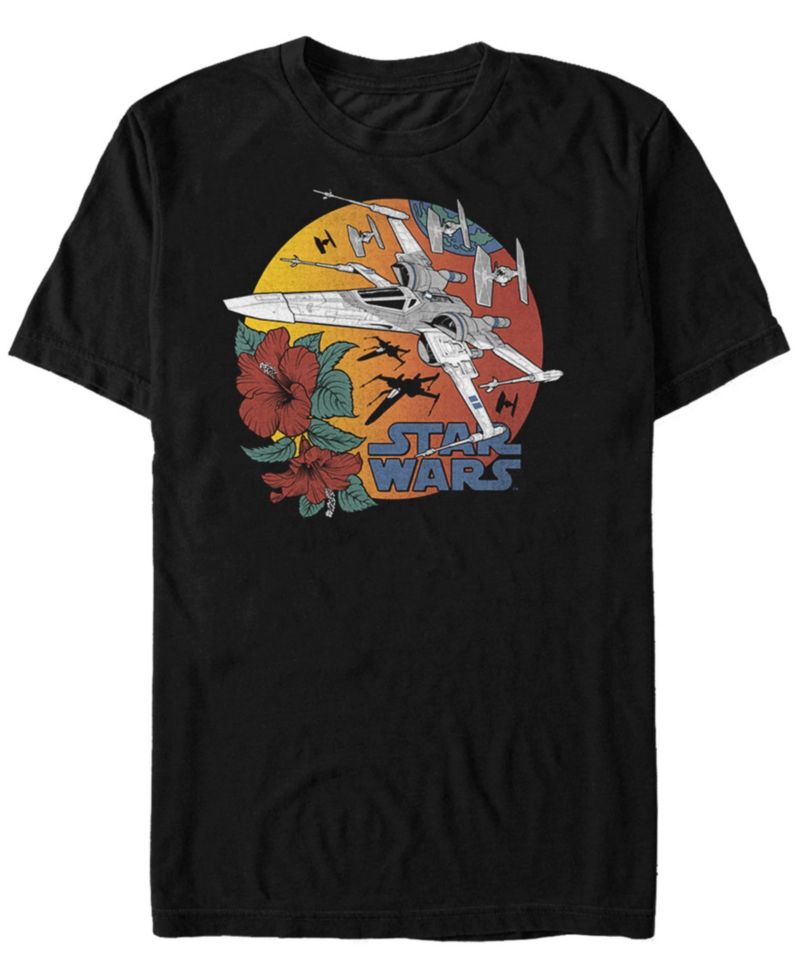 Star Wars Men's Episode IX Floral Moon Fighter T-shirt