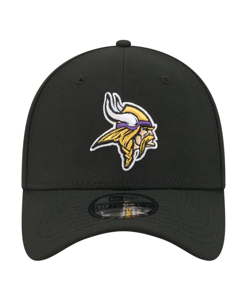 Men's Black Minnesota Vikings Core Team 39THIRTY Flex Hat