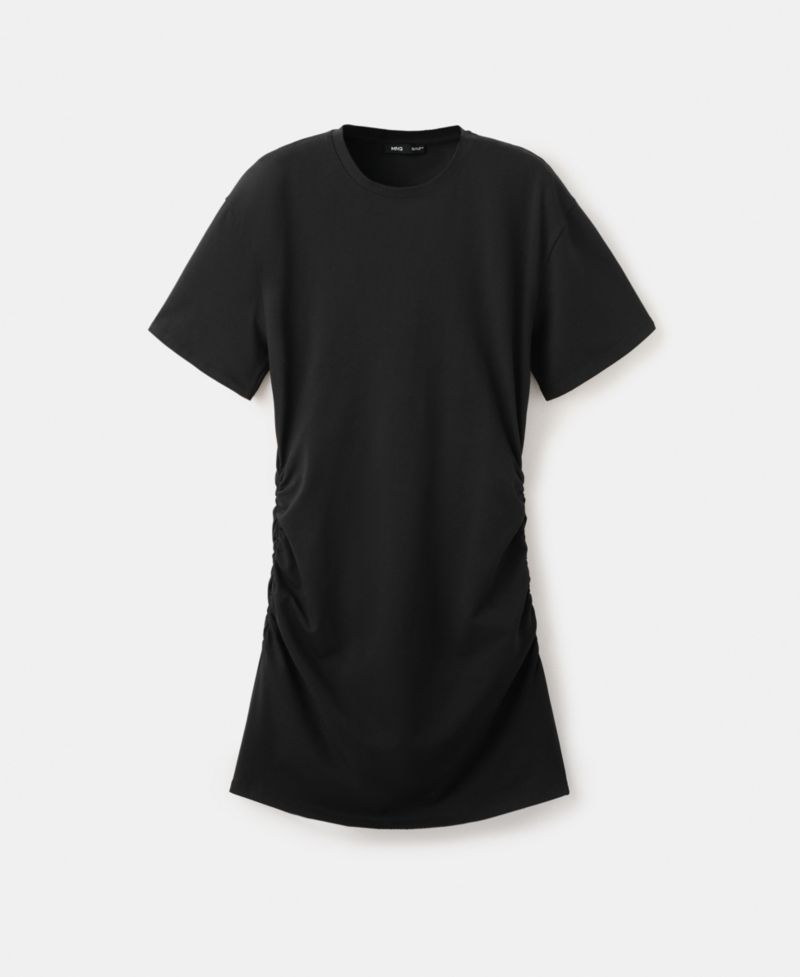 Women's Gathered Sides Cotton Dress