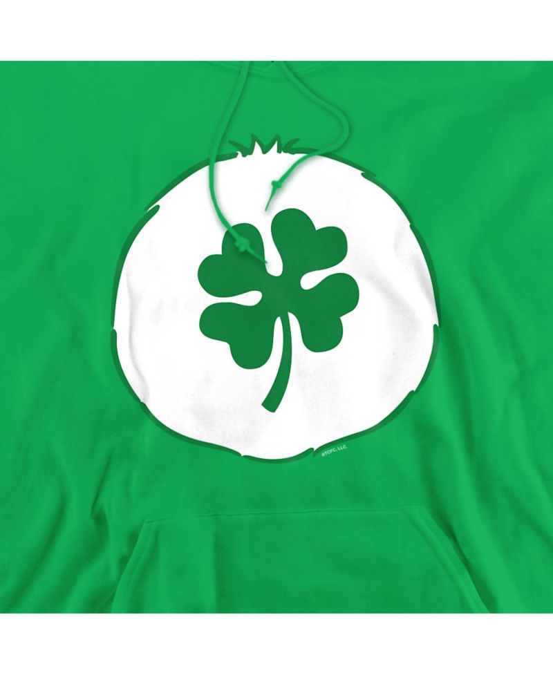 Men's Good Luck Belly Long-Sleeve Graphic Pullover Hoodie