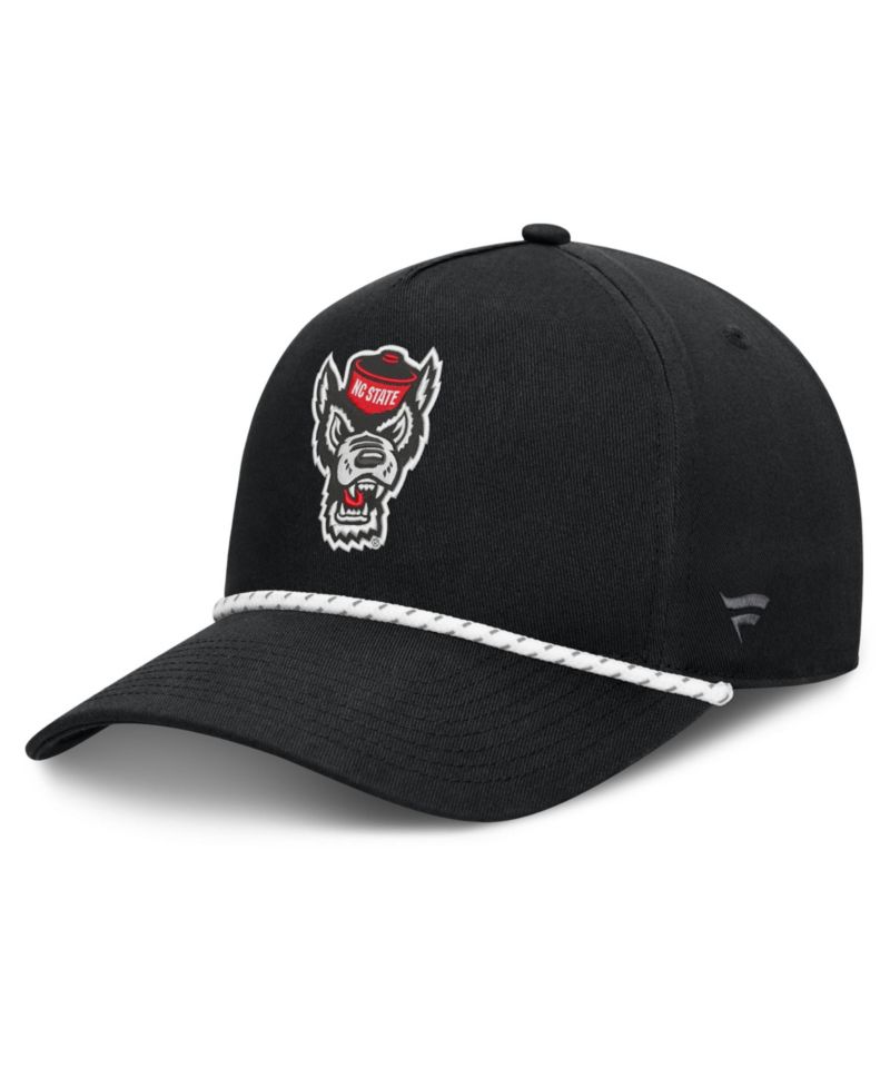 Men's Black NC State Wolfpack Undertone Rope Adjustable Hat