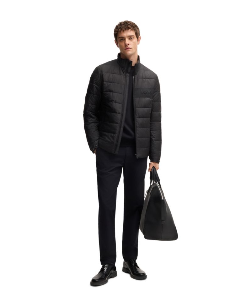 Men's Water-Repellent Logo Detail Jacket