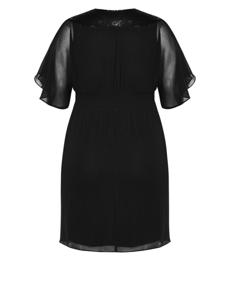 Women's Sequin Wrap Dress