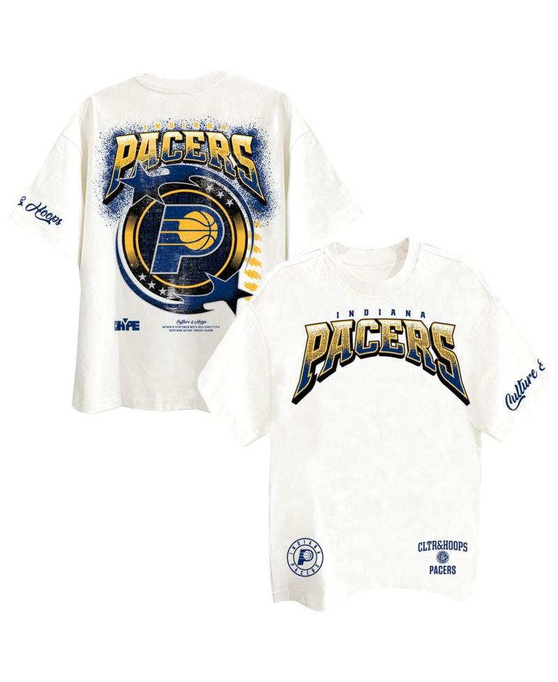 Men's Off White Indiana Pacers Drip Dime Collection Premium T-Shirt