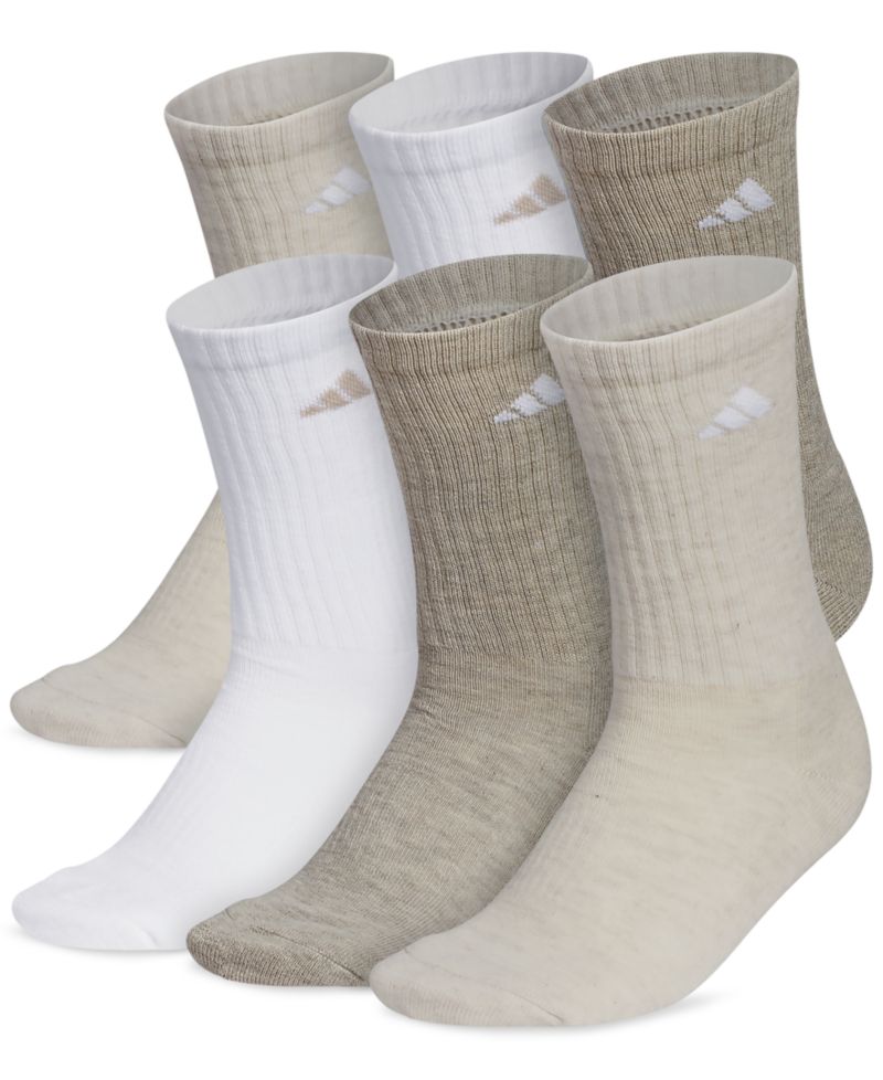 Women's 6-Pk. Athletic Cushioned Crew Socks