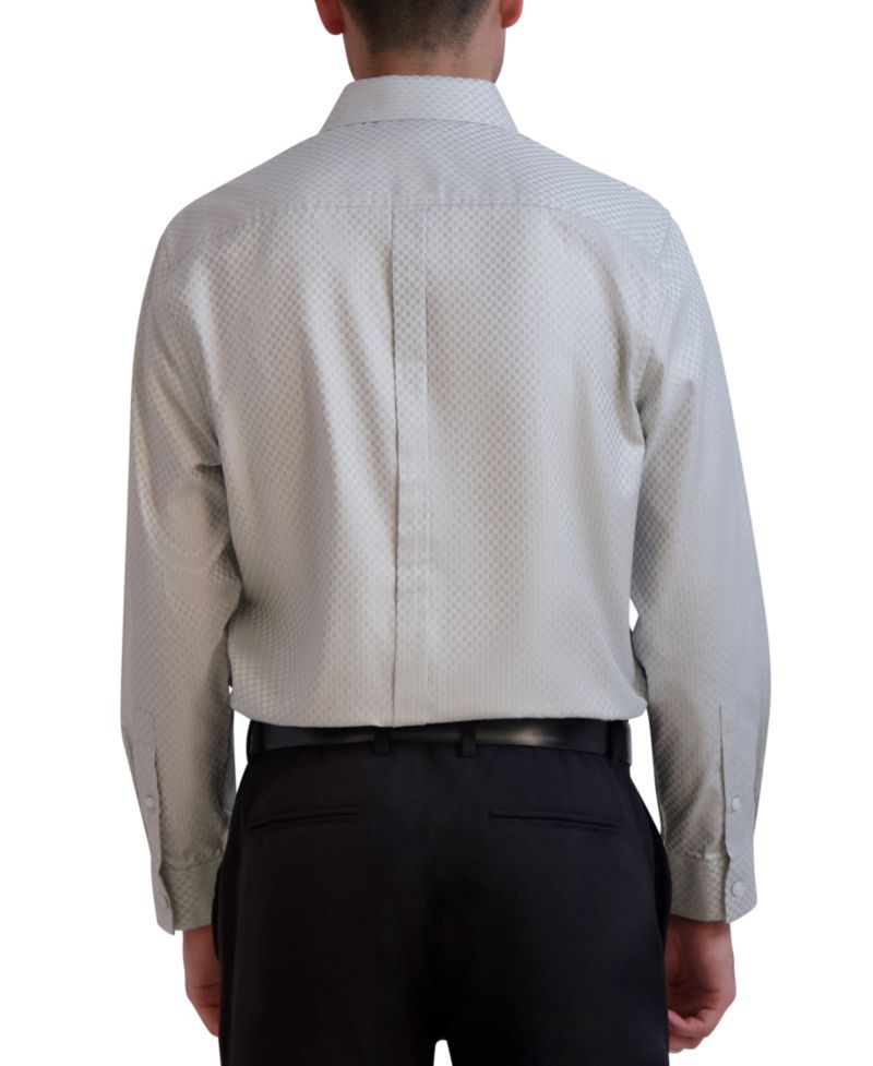 Men's Slim-Fit Textured Dobby Dress Shirt