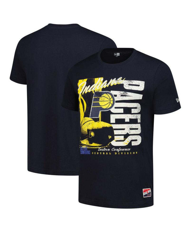 Men's Navy Indiana Pacers Distressed Throwback Vintage Color Pack T-Shirt