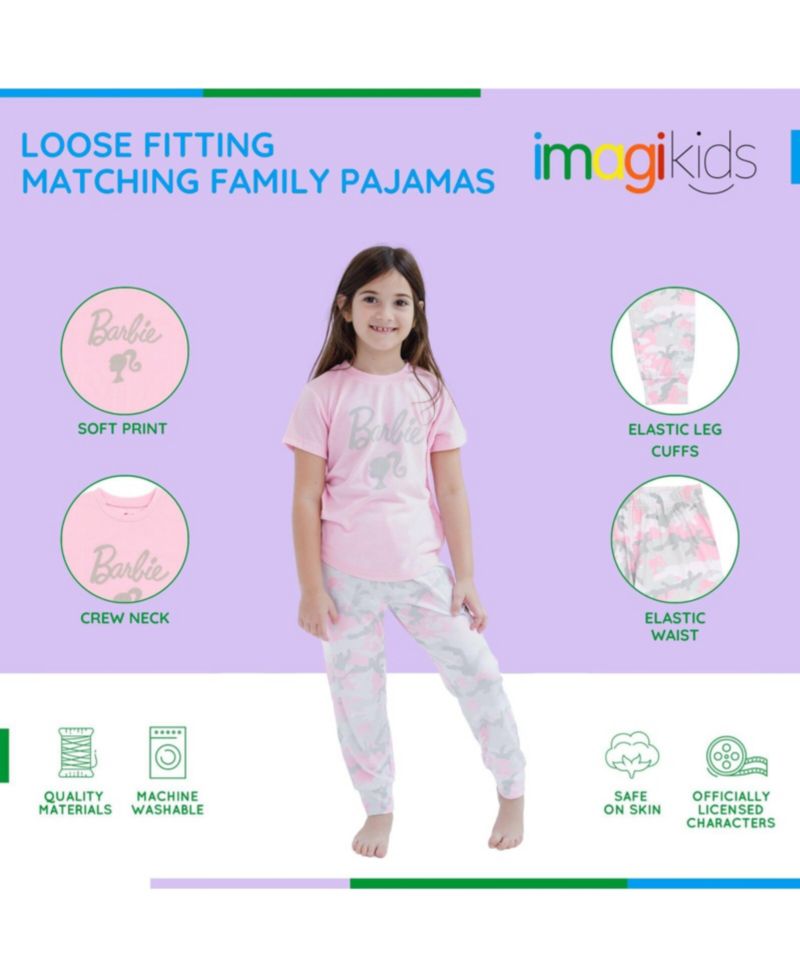 Girls Matching Family Pajama Shirt Pants Sleep Set