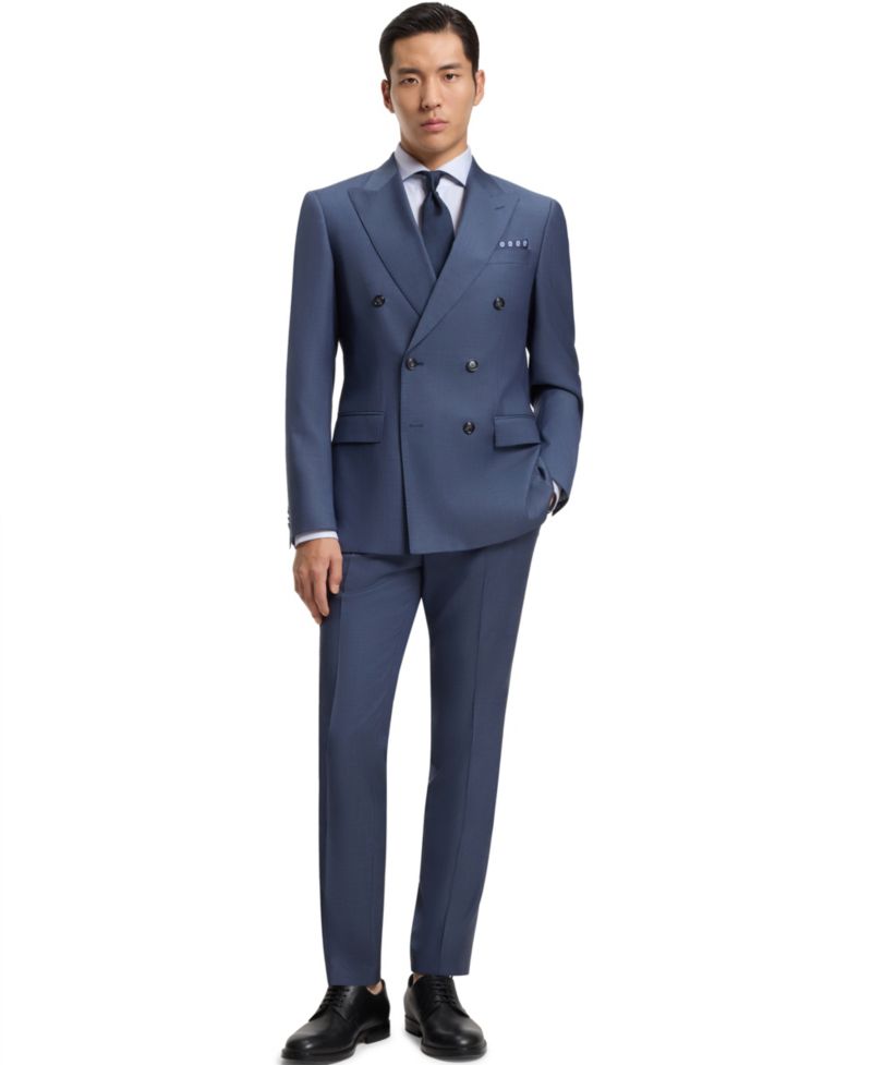 Men's Cotton Twill Slim-Fit Dress Shirt