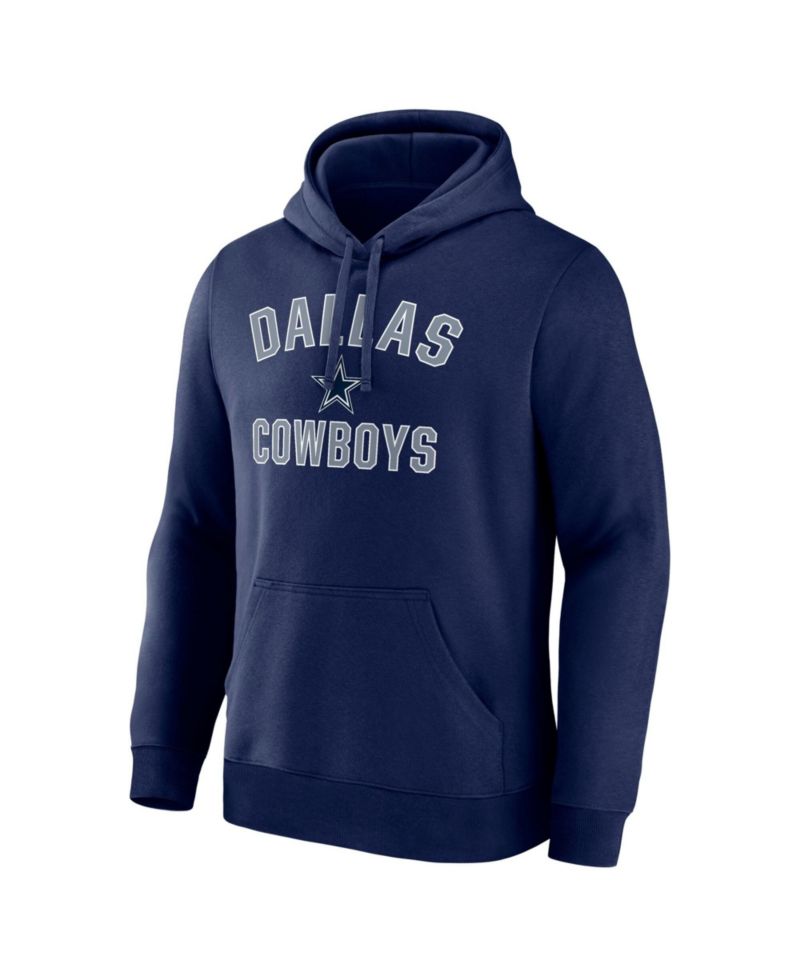 Men's Navy Dallas Cowboys Arch Victory Hoodie