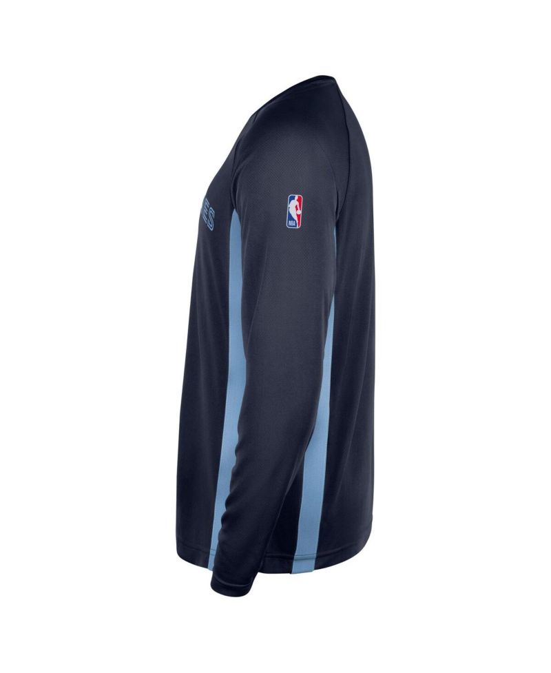 Men's Navy Memphis Grizzlies 2025/26 Authentic Pre-Game Legend Dri-FIT Long Sleeve Shooting T-Shirt