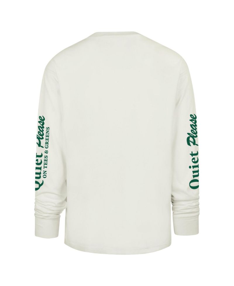 Men's Cream Chicago Cubs Quiet Please Foundation Long Sleeve T-Shirt