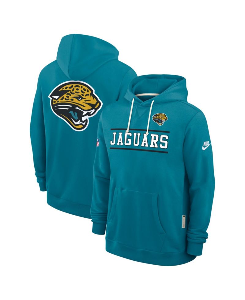 Men's Teal Jacksonville Jaguars Standard Issue Replay Officials Alternate Dri-FIT Hoodie