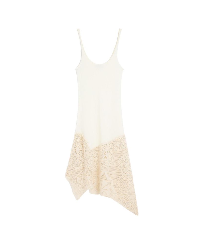 Women's Asymmetric Crochet Dress