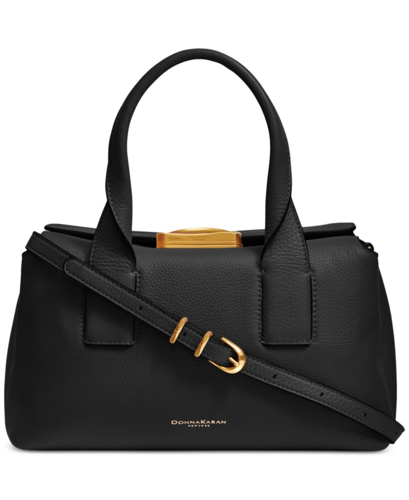 Amagansett Soft-Rolled Leather Medium Satchel Handbag