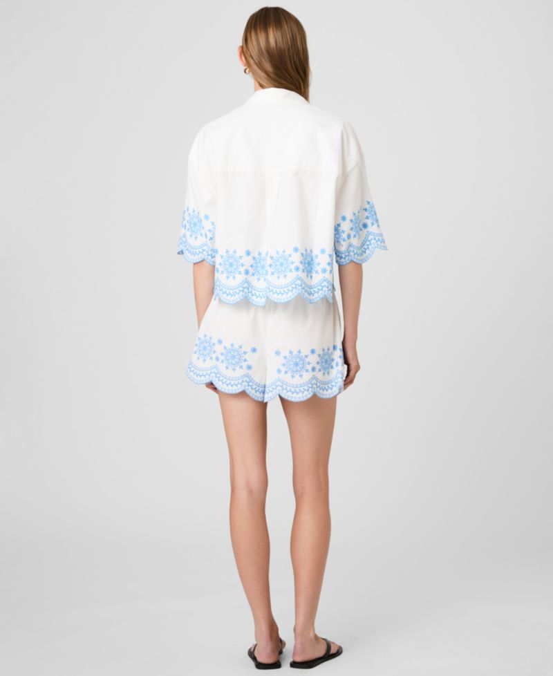 Women's Collared V-Neck Blouse