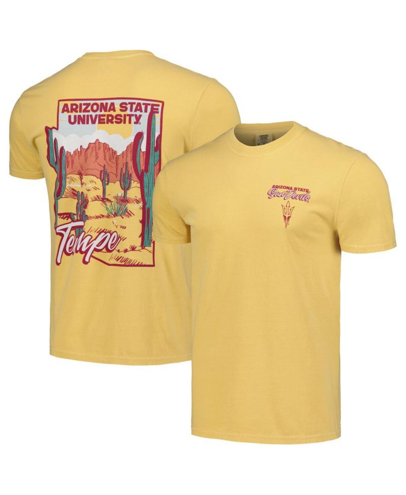 Men's and Women's Gold Arizona State Sun Devils Hyper Local Cactus State T-Shirt